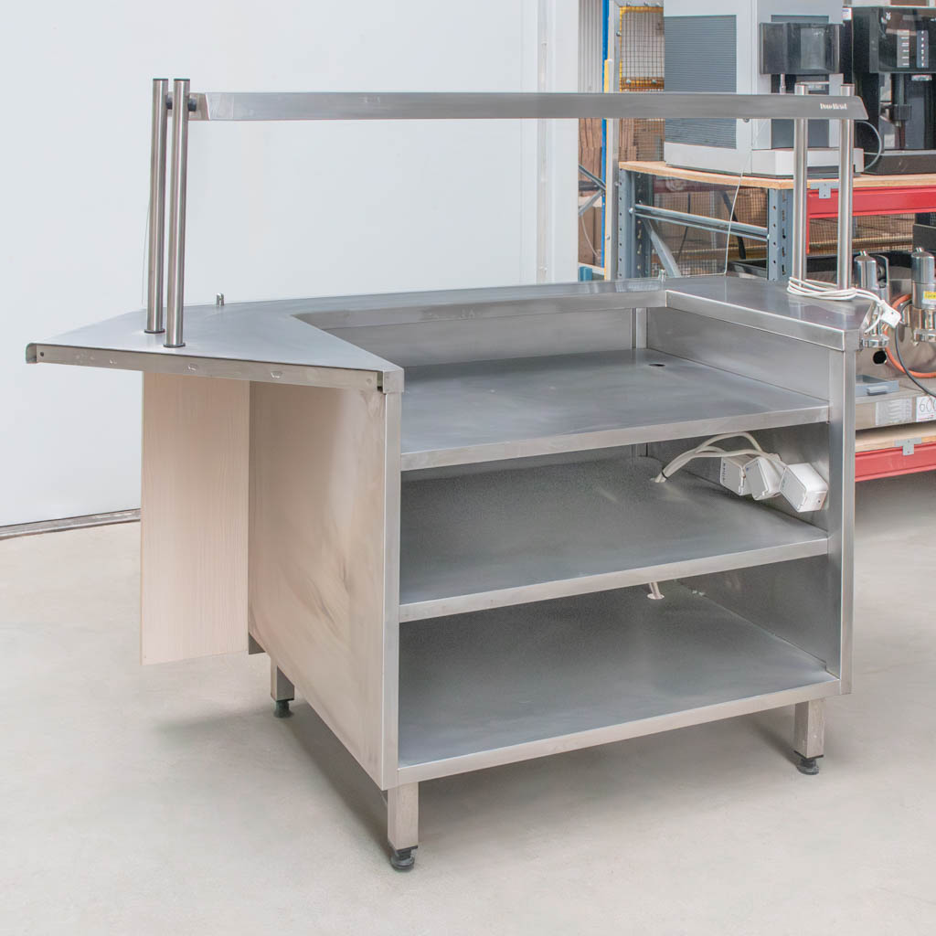 stół gastronomiczny, stanowisko BISTRO z nadstawką