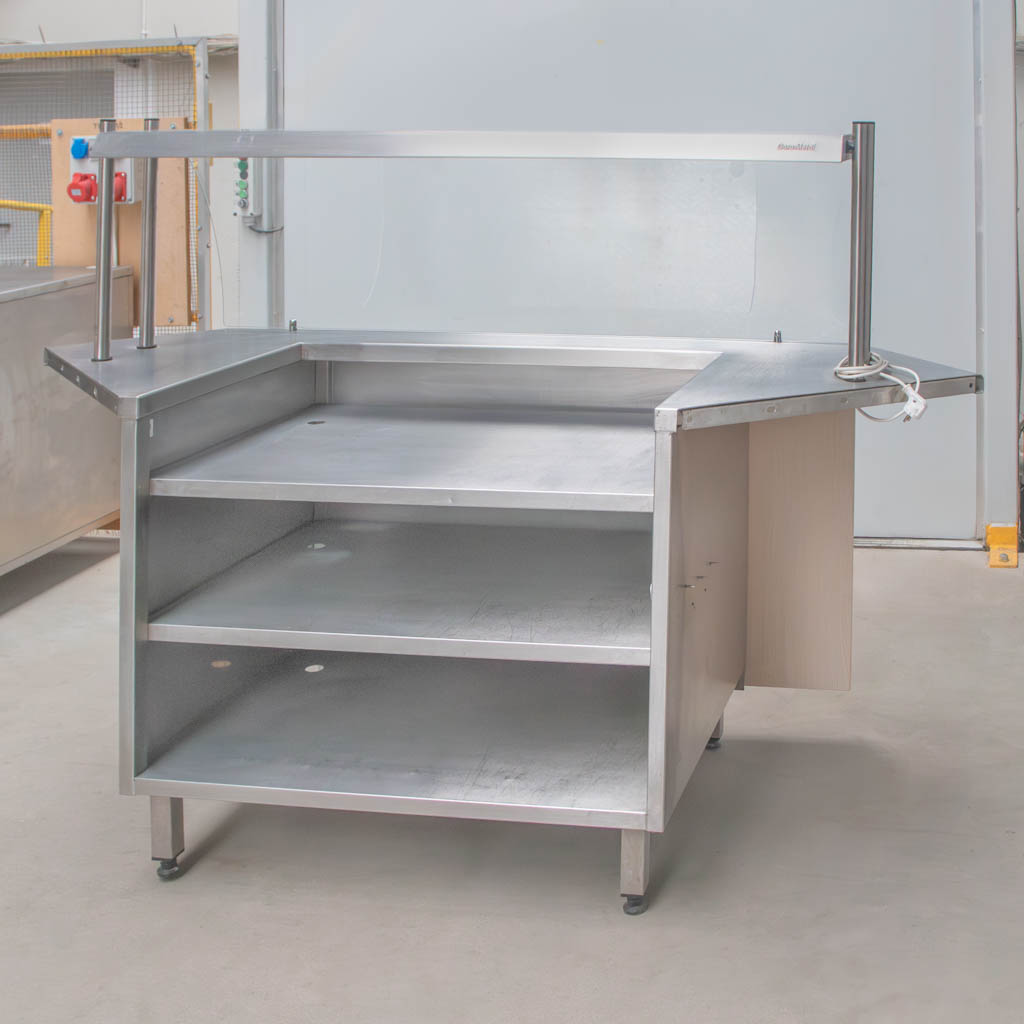 stół gastronomiczny, stanowisko BISTRO z nadstawką