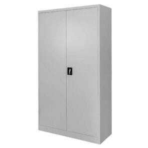 Zdjęcie produktu: Szafa biurowa metalowa na dokumenty Mega-M pełne drzwi S-100 cm G-40 cm H-185 cm szara