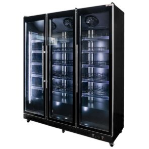 Zdjęcie produktu: Witryna chłodnicza 3-drzwiowa 1200L Mega-M DIEGO R168 Prestige black oświetlenie LED