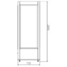 Witryna cukiernicza COLD ATENA SW 1200 L 122.5x75x200 cm Plug-in