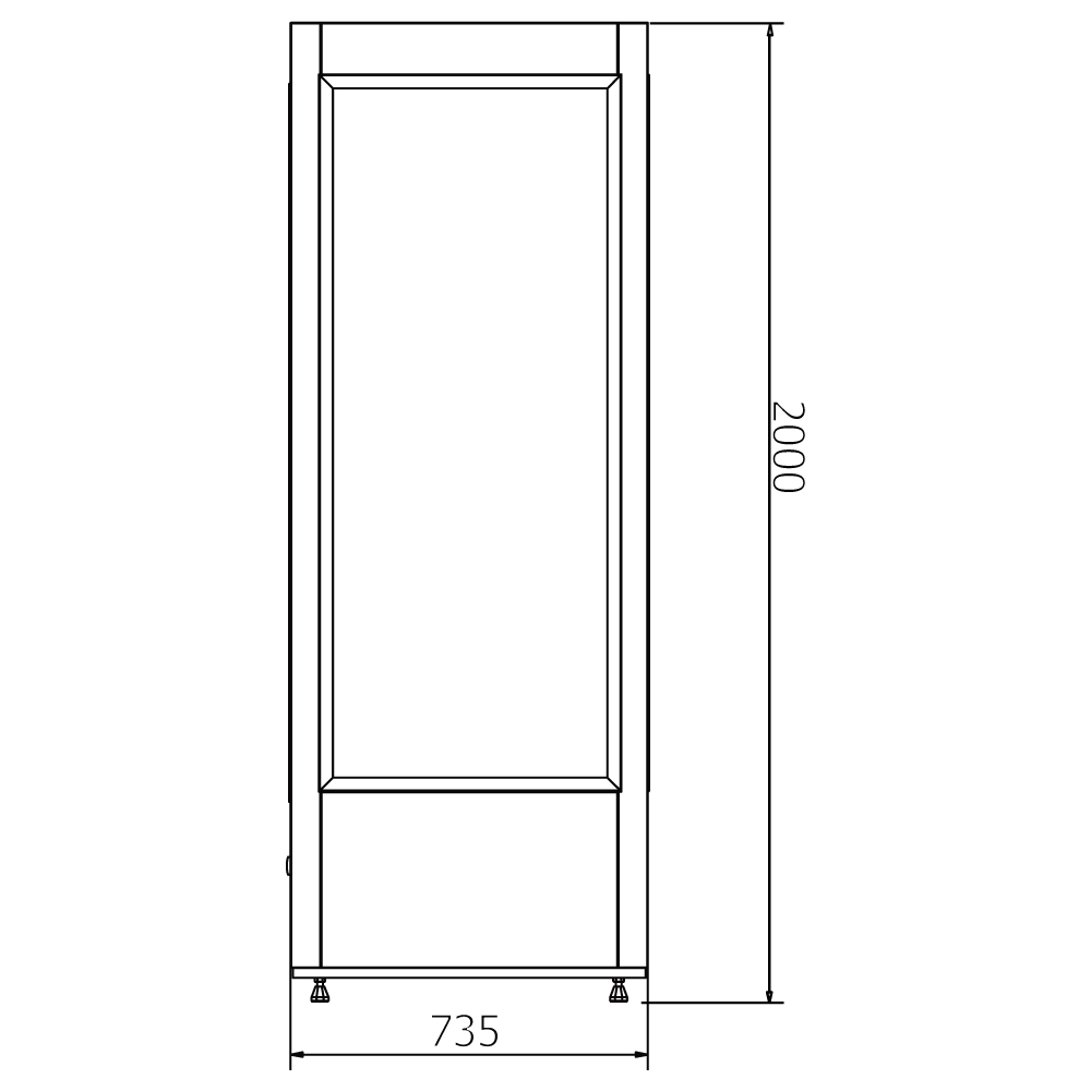 Witryna cukiernicza COLD ATENA SW 1200 L 122.5x75x200 cm Plug-in