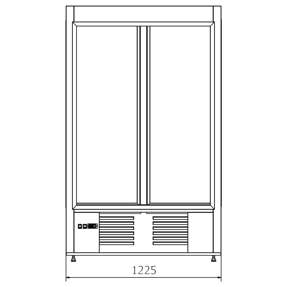 Witryna cukiernicza COLD ATENA SW 1200 L 122.5x75x200 cm Plug-in
