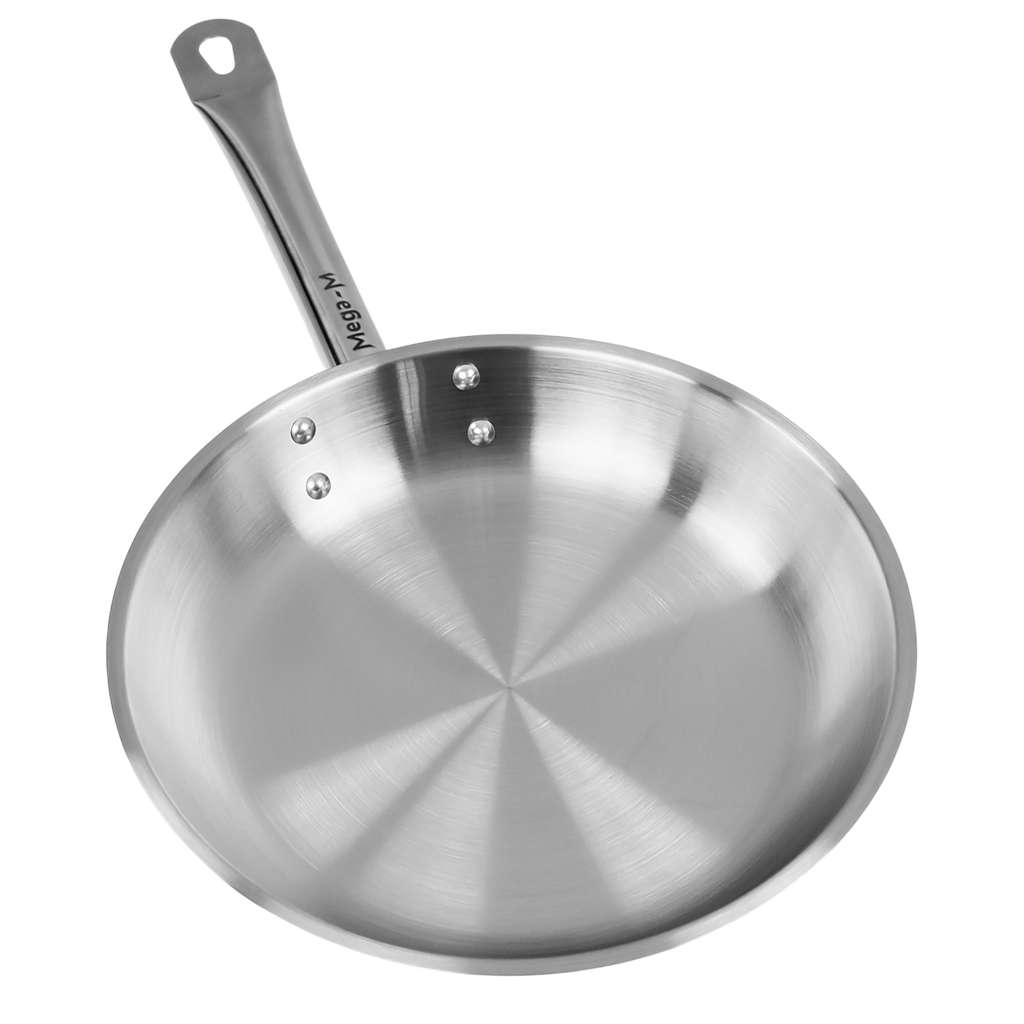Patelnia ze stali nierdzewnej o średnicy 22 cm