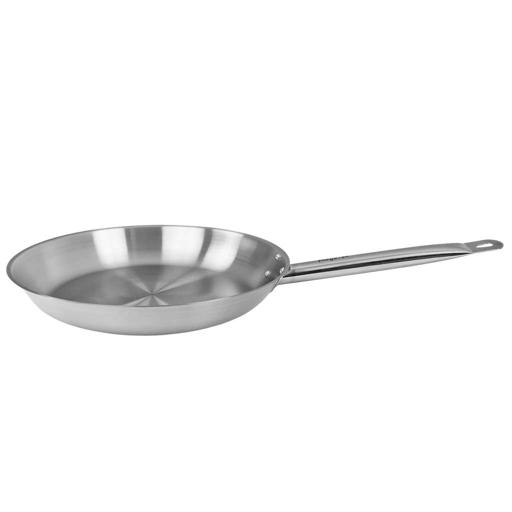 patelnia o średnicy 32 cm ze stali nierdzewnej