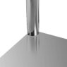 Stół gastronomiczny ze stali nierdzewnej mobilny z półką Mega-M X STANDARD 100x60x85 cm detal