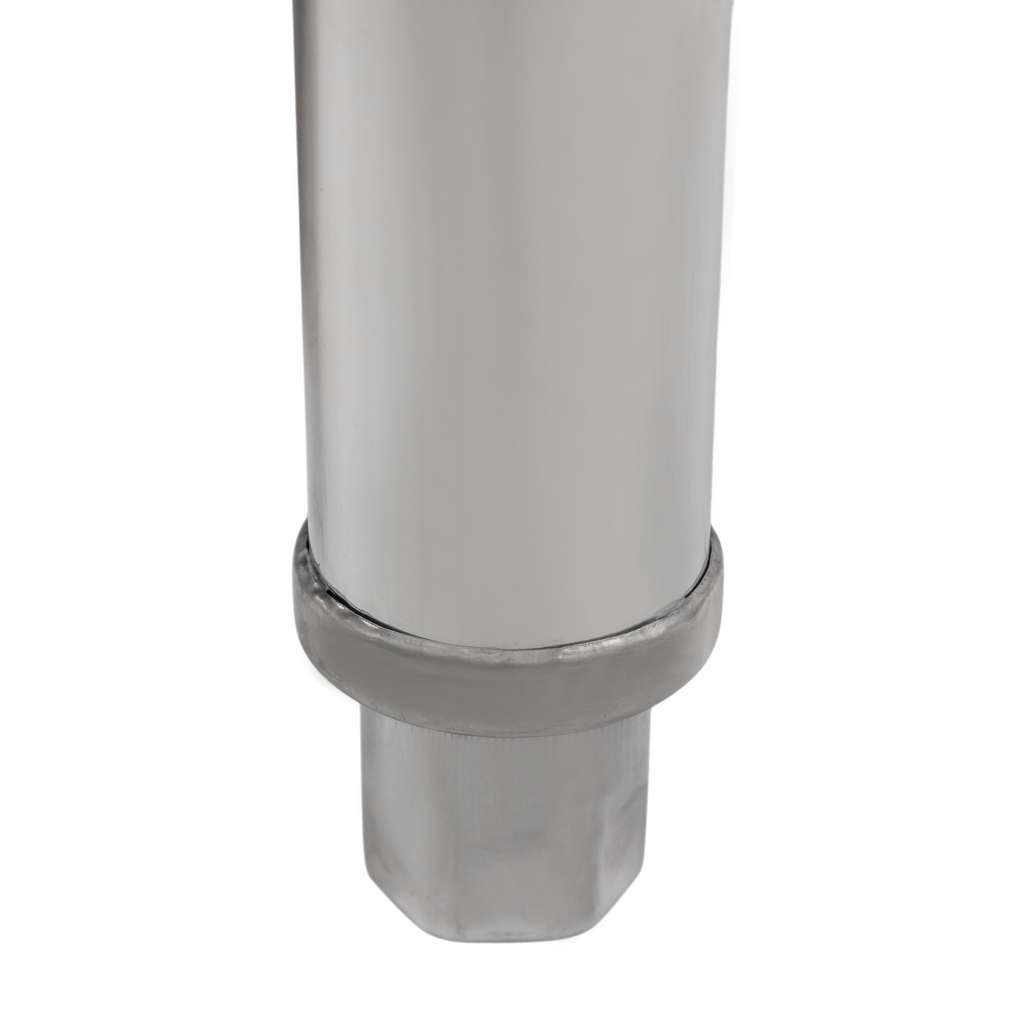 Stół gastronomiczny ze stali nierdzewnej przyścienny z 2 półkami S-120 cm