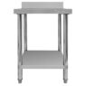 Stół gastronomiczny ze stali nierdzewnej przyścienny z półką Mega-M X STANDARD 60x60x85 cM