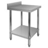 Stół gastronomiczny ze stali nierdzewnej przyścienny z półką Mega-M X STANDARD 60x60x85 cM
