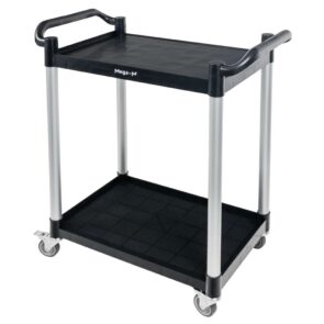 Zdjęcie produktu: Wózek gastronomiczny kelnerski 80x40x95 cm Mega-M 2 półki tworzywo sztuczne
