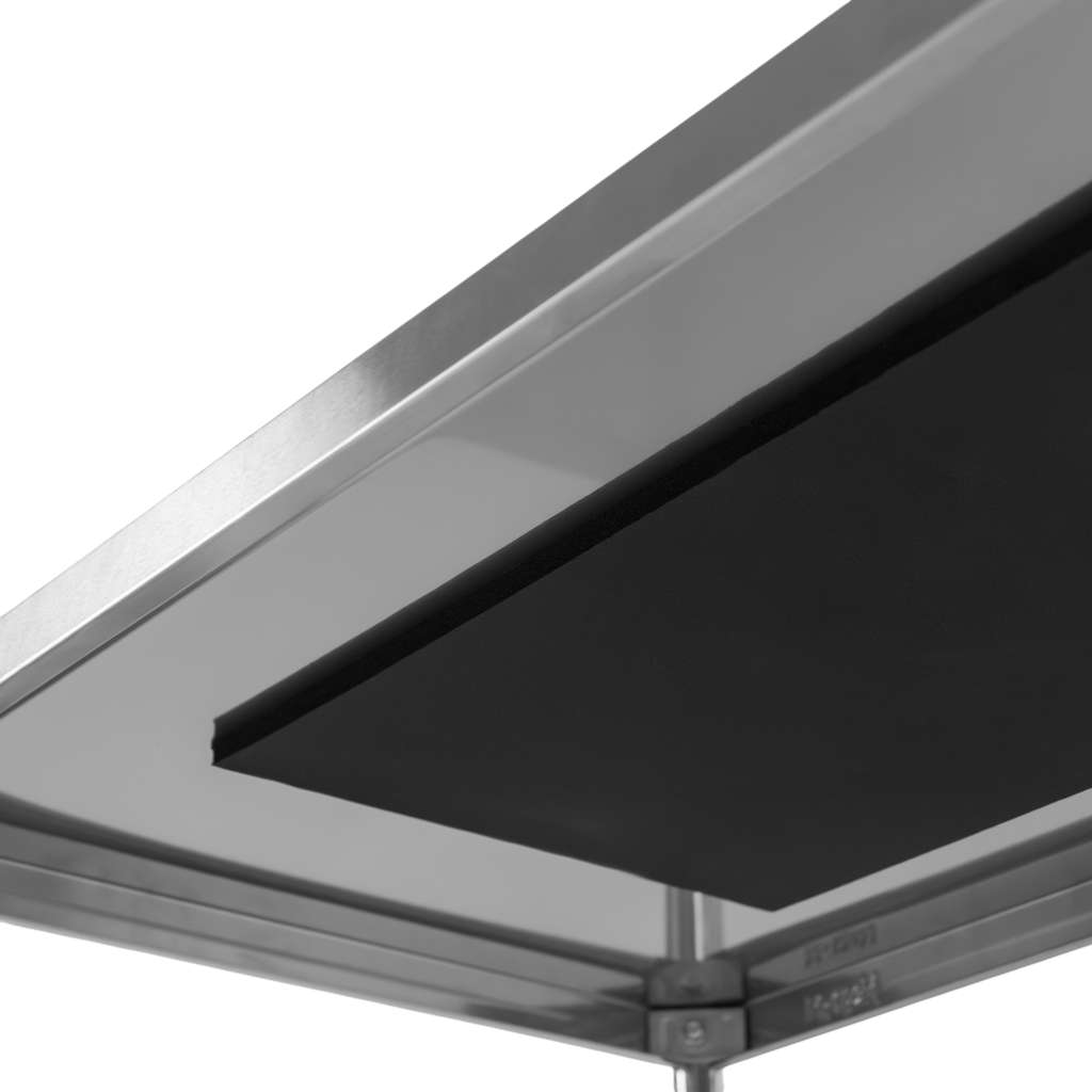 mata wygłuszająca wózek kelnerski ze stali nierdzewnej