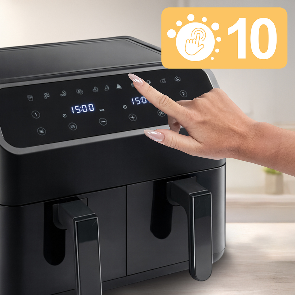 Frytkownica beztłuszczowa Air Fryer BERGMANN YA kosz 2x 1800W