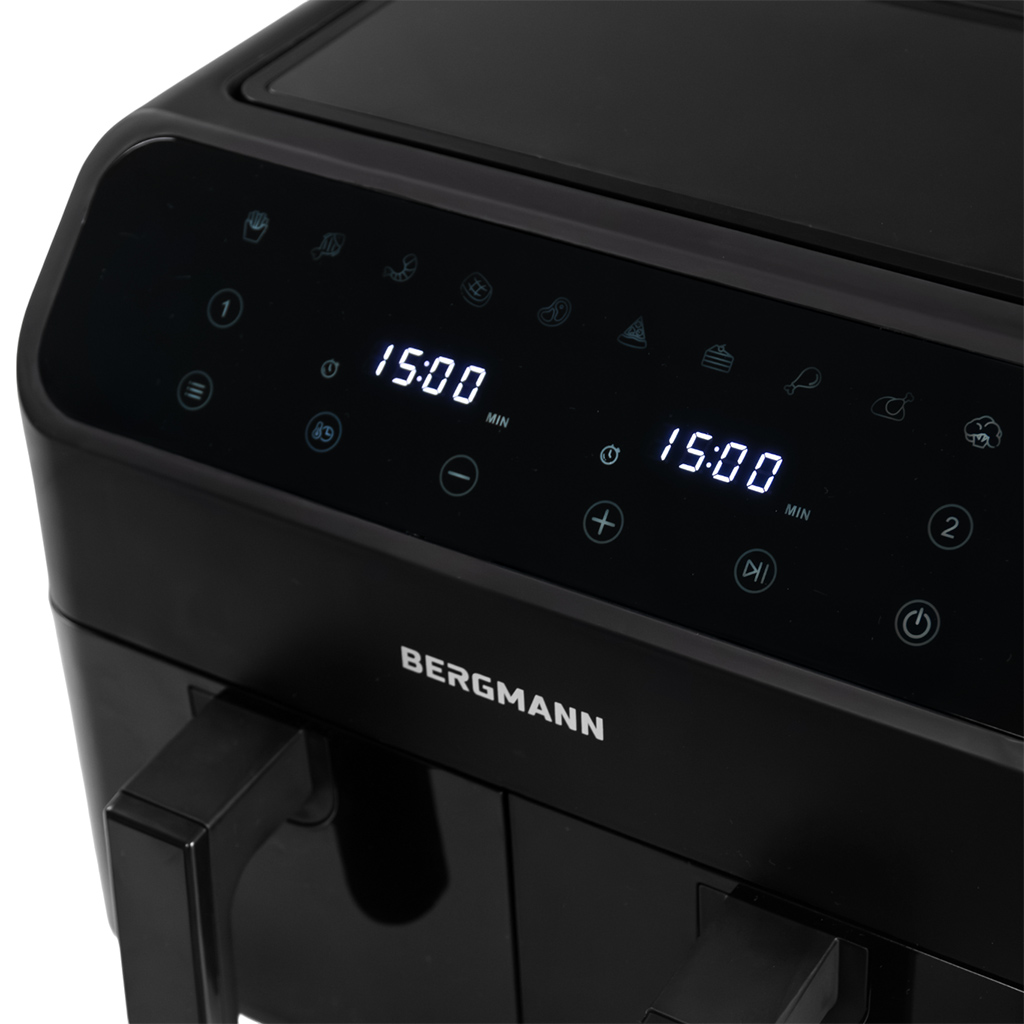 Frytkownica beztłuszczowa Air Fryer BERGMANN YA kosz 2x 1800W