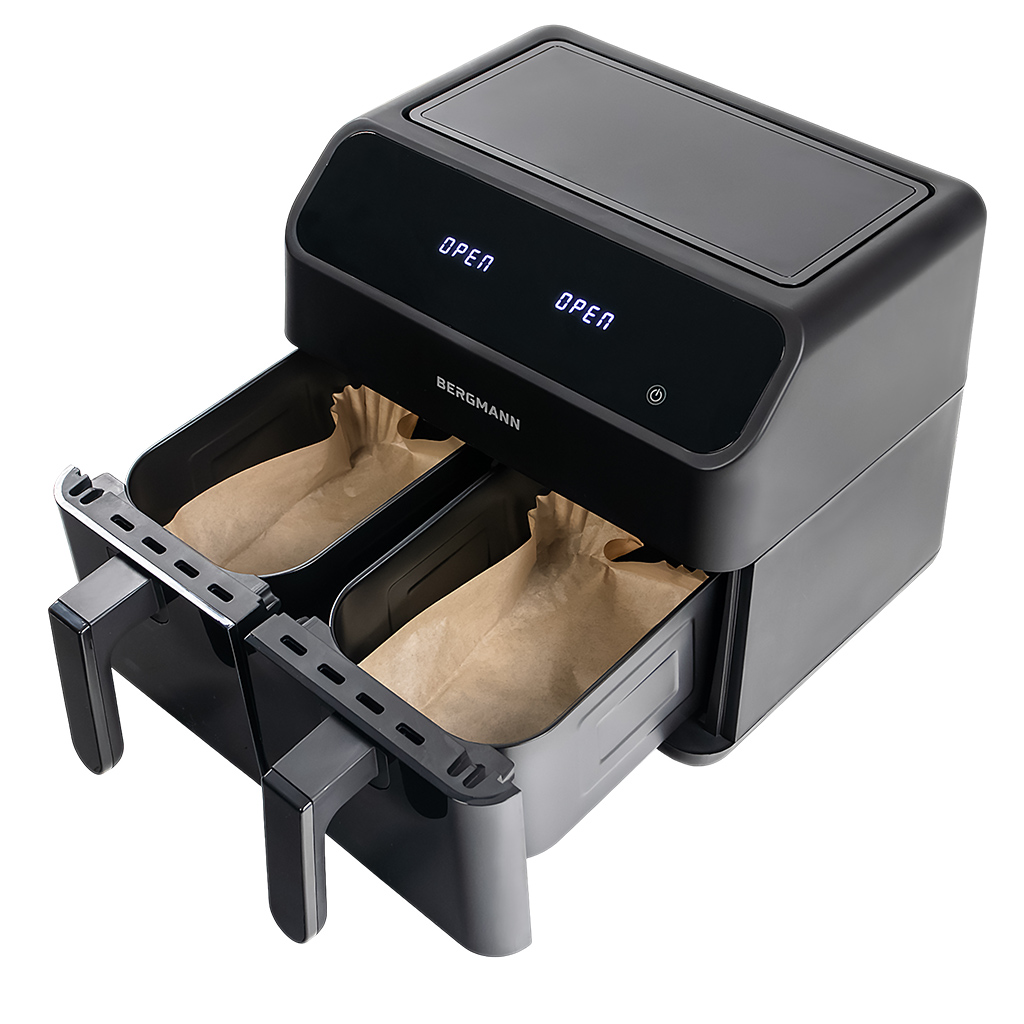 Frytkownica beztłuszczowa Air Fryer BERGMANN YA kosz 2x 1800W