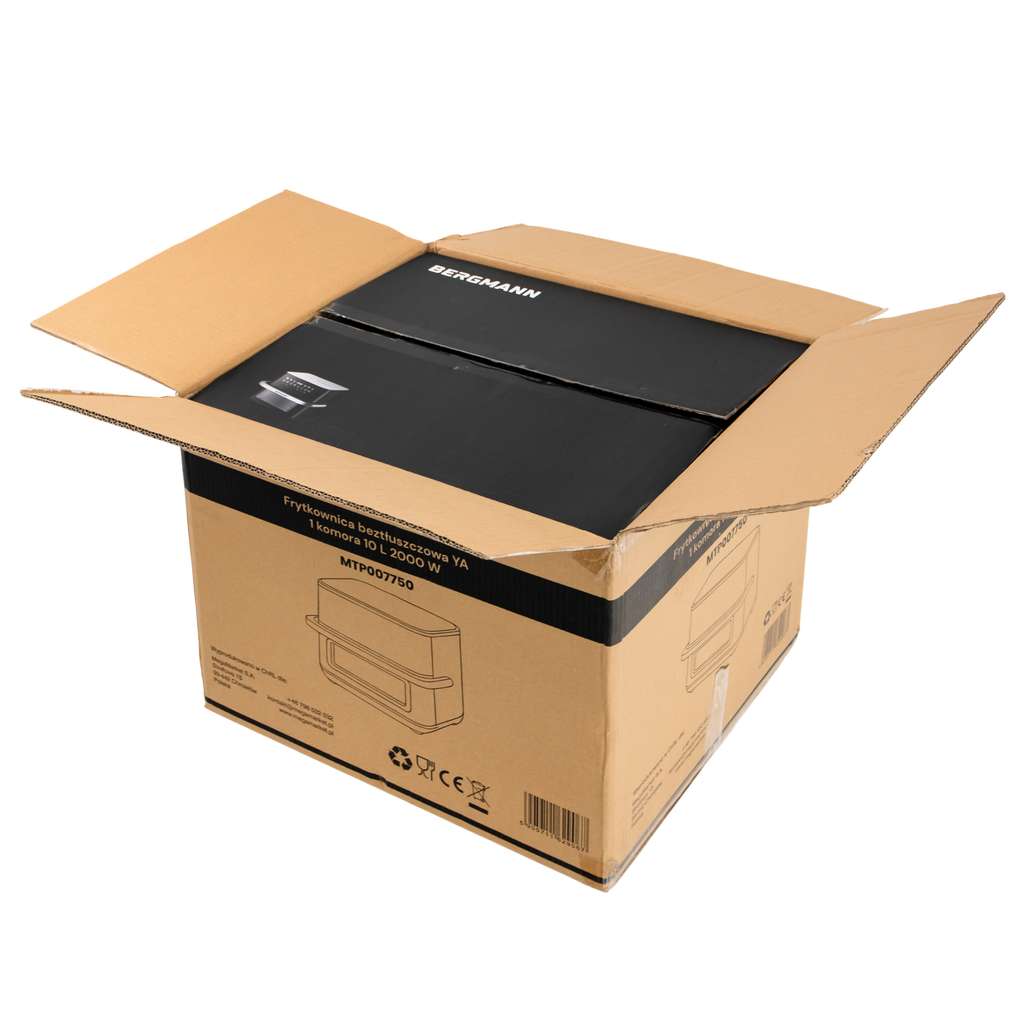 Frytkownica beztłuszczowa Air Fryer BERGMANN YA 10 L kosz 2000W