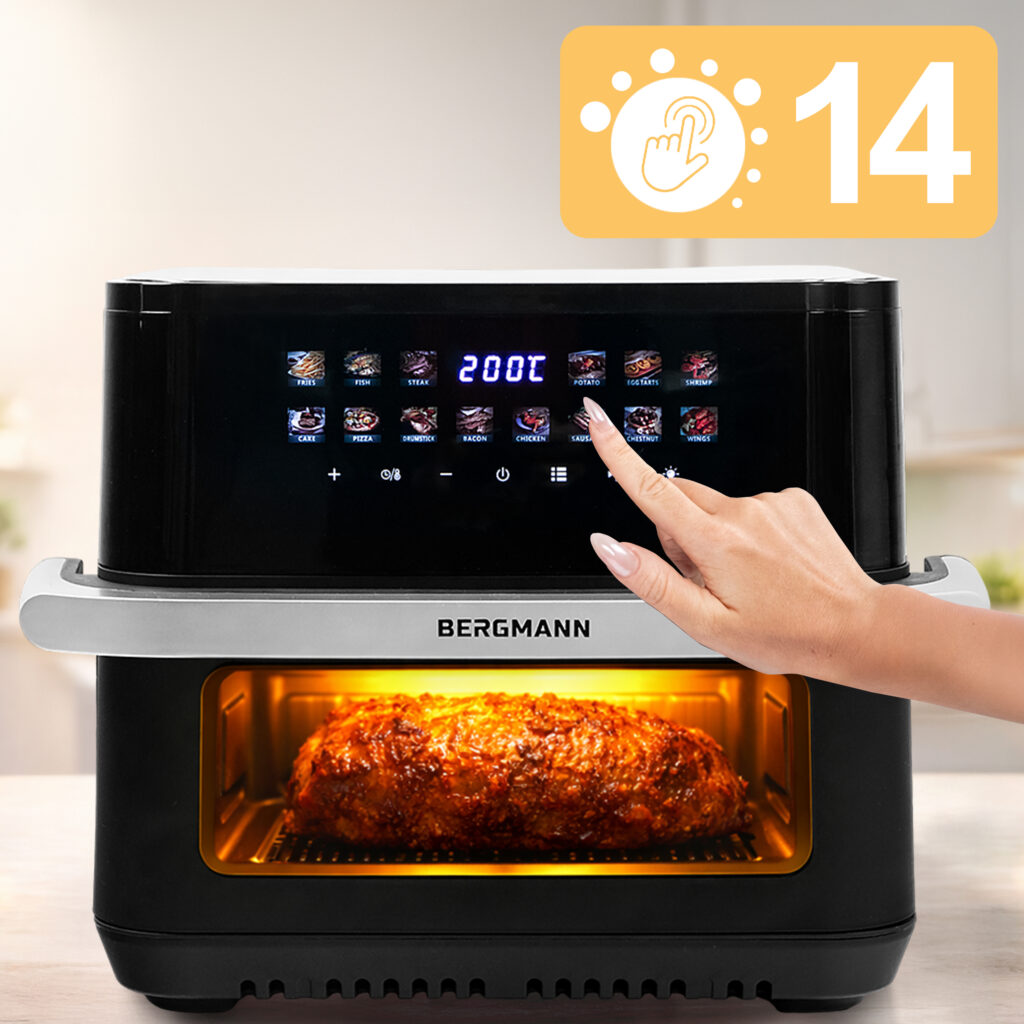 Frytkownica beztłuszczowa Air Fryer BERGMANN YA kosz 10L 2000W