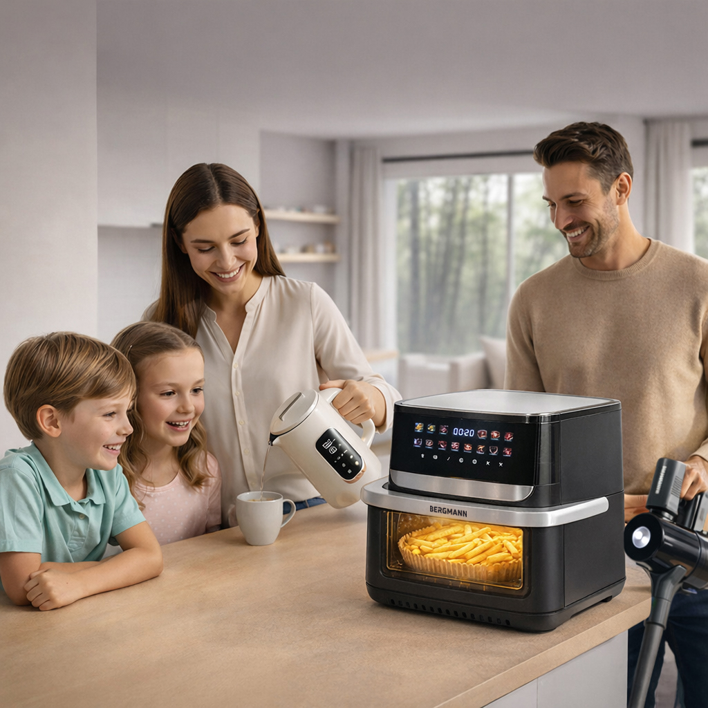 Frytkownica beztłuszczowa Air Fryer BERGMANN YA 10 L kosz 2000W