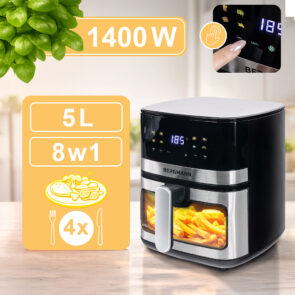 Zdjęcie produktu: Frytkownica beztłuszczowa Air Fryer BERGMANN YA kosz 5L 1400W