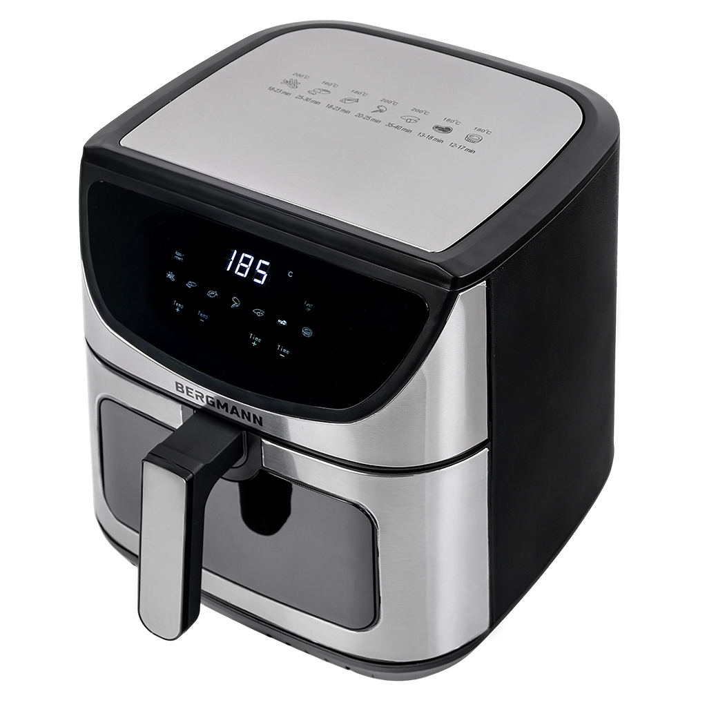 Frytkownica beztłuszczowa Air Fryer BERGMANN YA kosz 8L 1800W