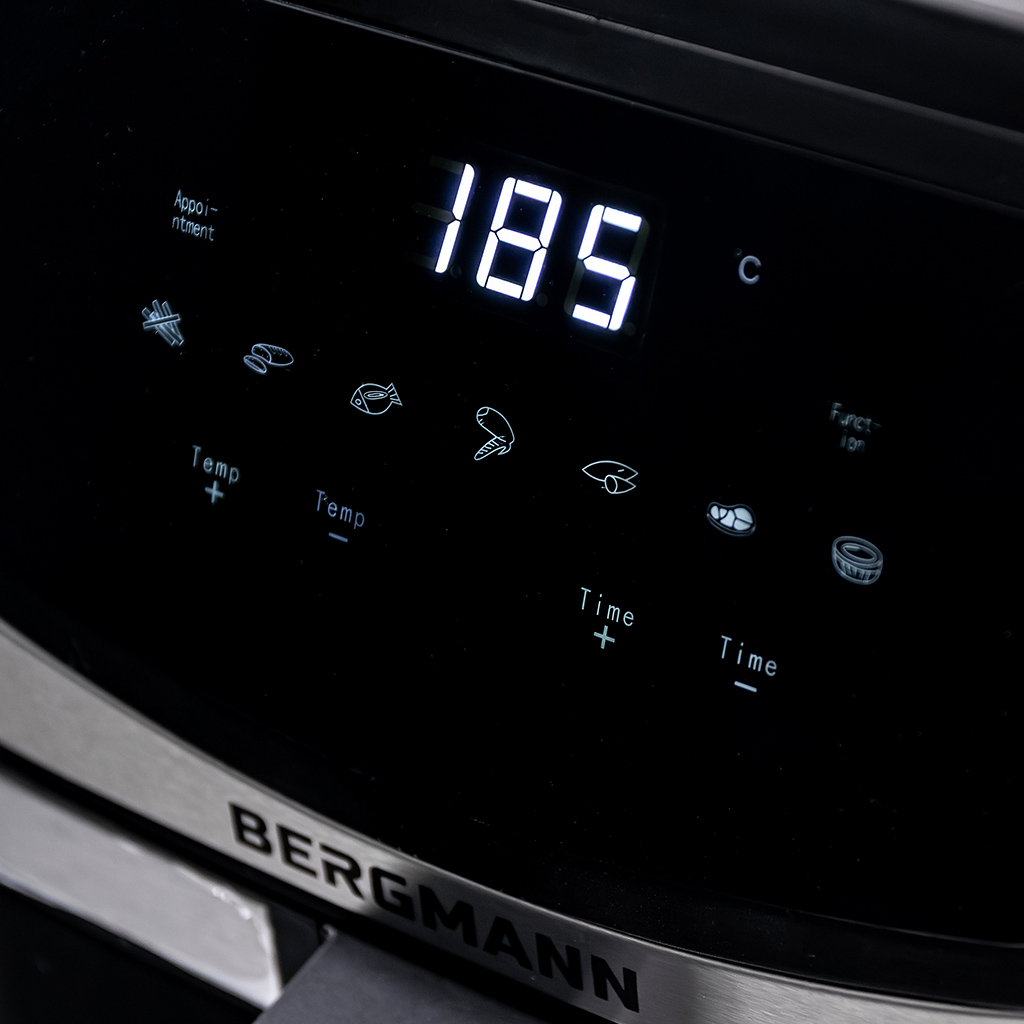 Frytkownica beztłuszczowa Air Fryer BERGMANN YA kosz 8L 1800W MTP007748