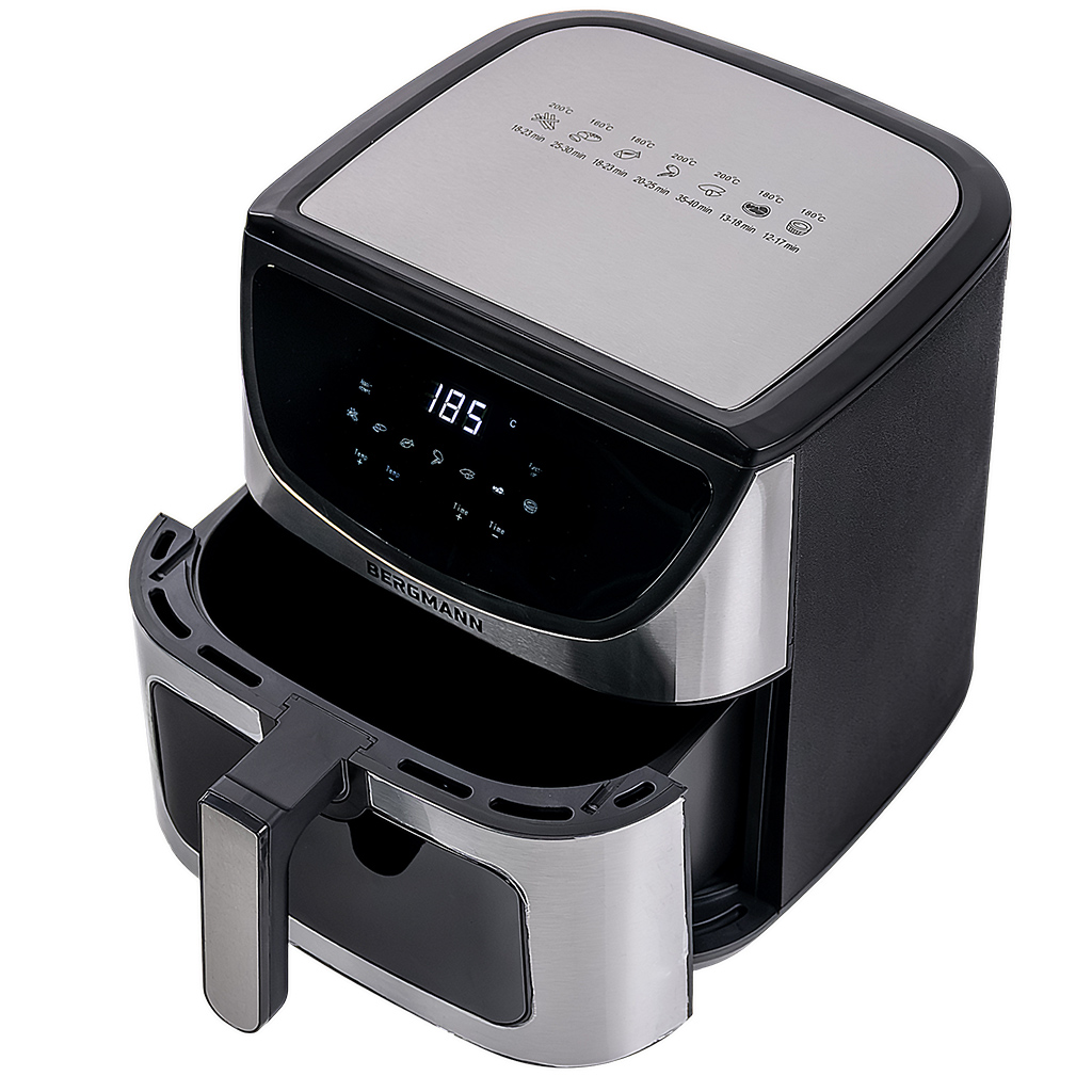 Frytkownica beztłuszczowa Air Fryer BERGMANN YA kosz 8L 1800W