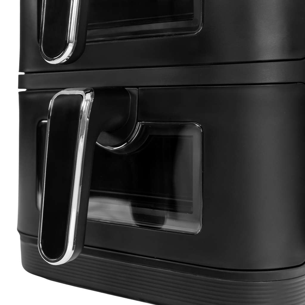 Frytkownica beztłuszczowa Air Fryer BERGMANN YI dwa kosze 2x5,5L 2800W książka kucharska w zestawie MTP007739