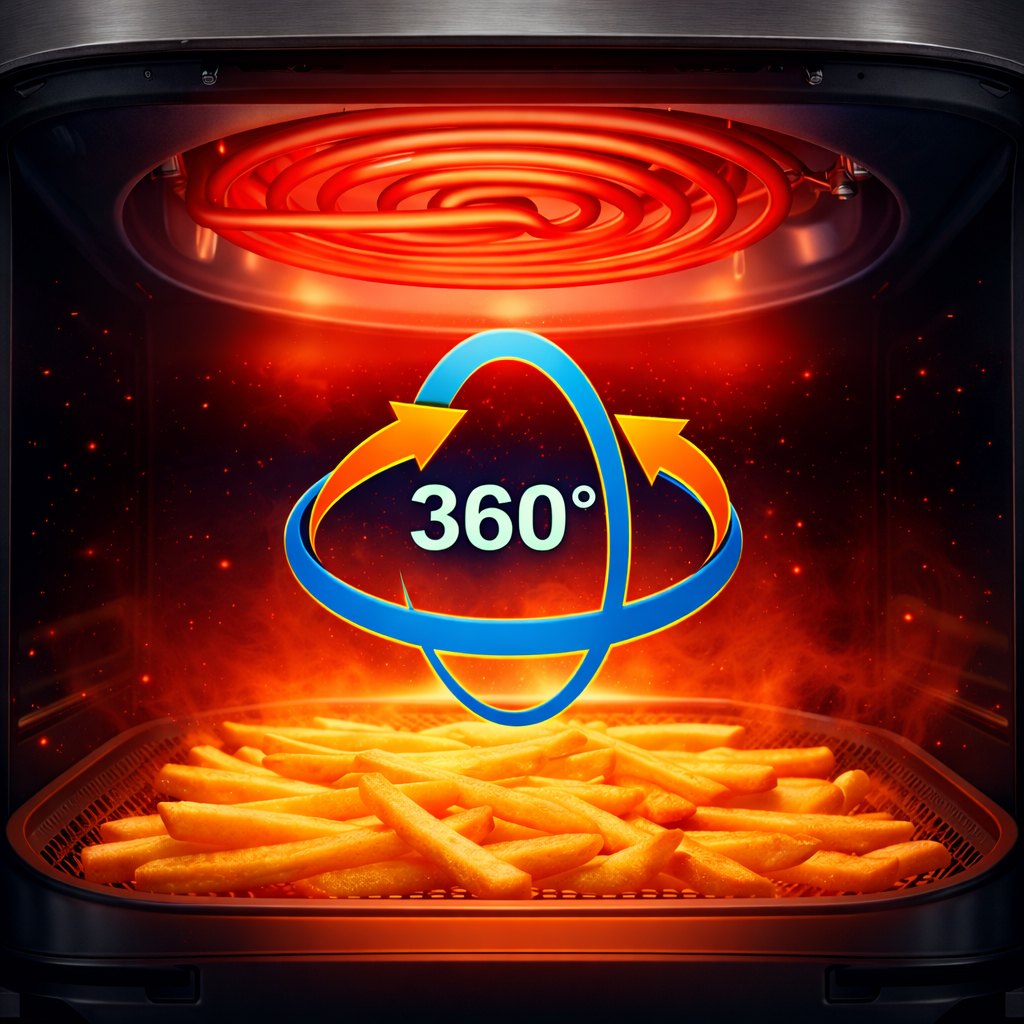 Frytkownica beztłuszczowa Air Fryer BERGMANN YI dwa kosze 2x5,5L 2800W książka kucharska w zestawie