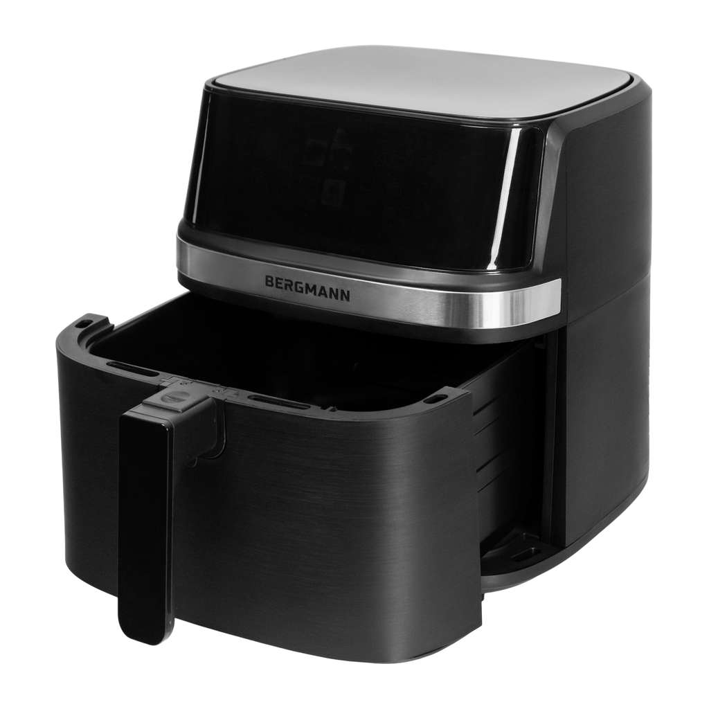 Frytkownica beztłuszczowa Air Fryer BERGMANN YI kosz 8L 1700W książka kucharska w zestawie MTP007741