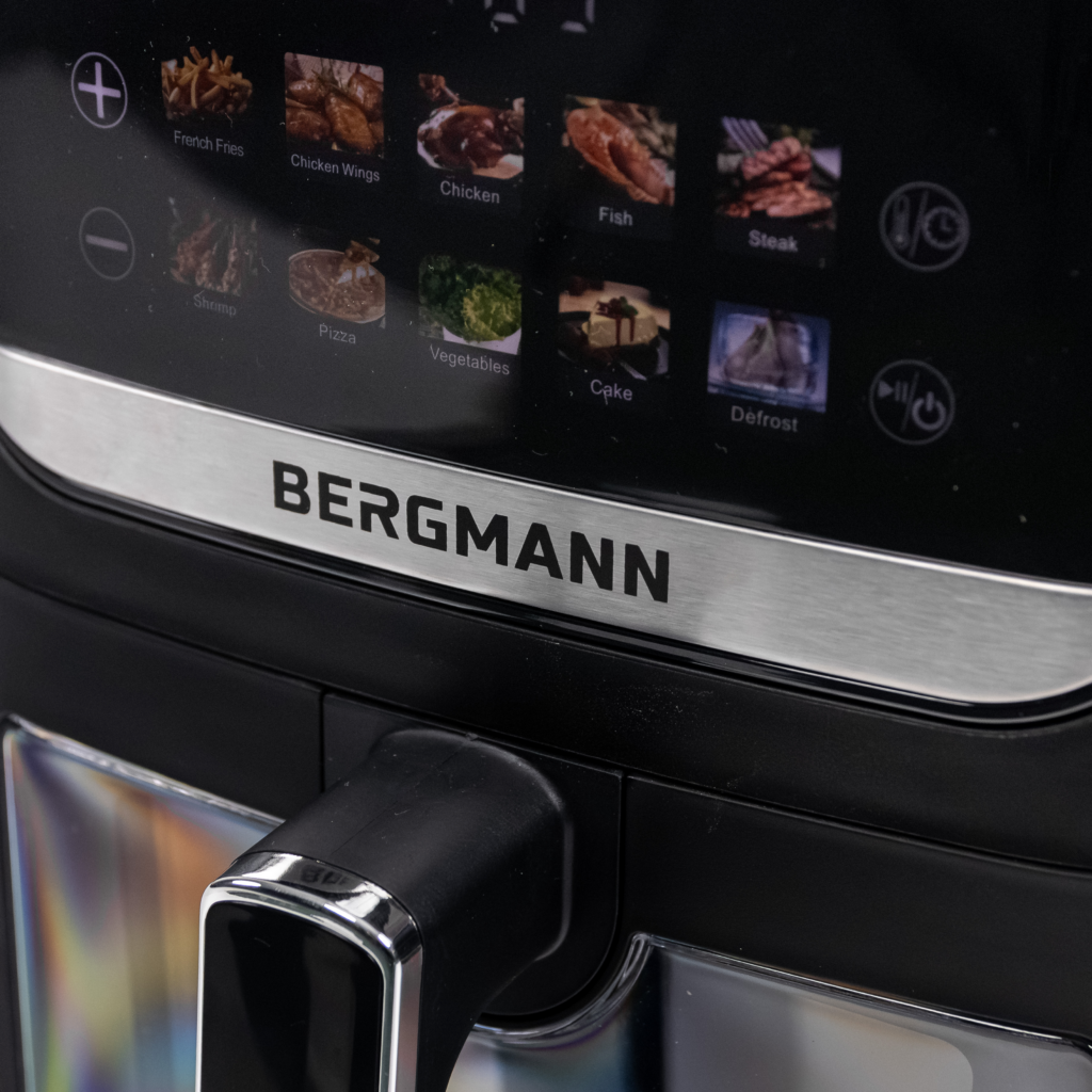 Frytkownica beztłuszczowa Air Fryer BERGMANN YI kosz 8L 1750W książka kucharska w zestawie MTP007740