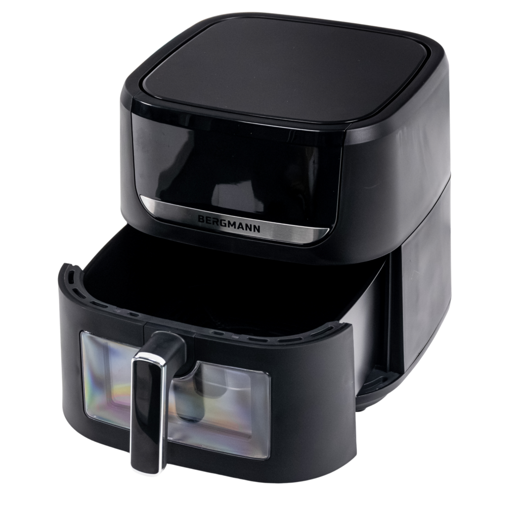 Frytkownica beztłuszczowa Air Fryer BERGMANN YI kosz 8L 1750W książka kucharska w zestawie MTP007740