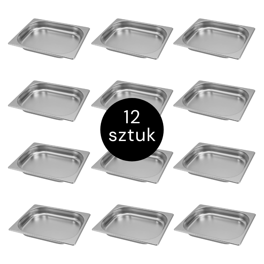 zestaw pojemników GN, pojemnik gastronomiczny stal nierdzewna, wyposażenie kuchni gastronomicznej, pojemniki do cateringu, pojemnik gastronomiczny nierdzewny