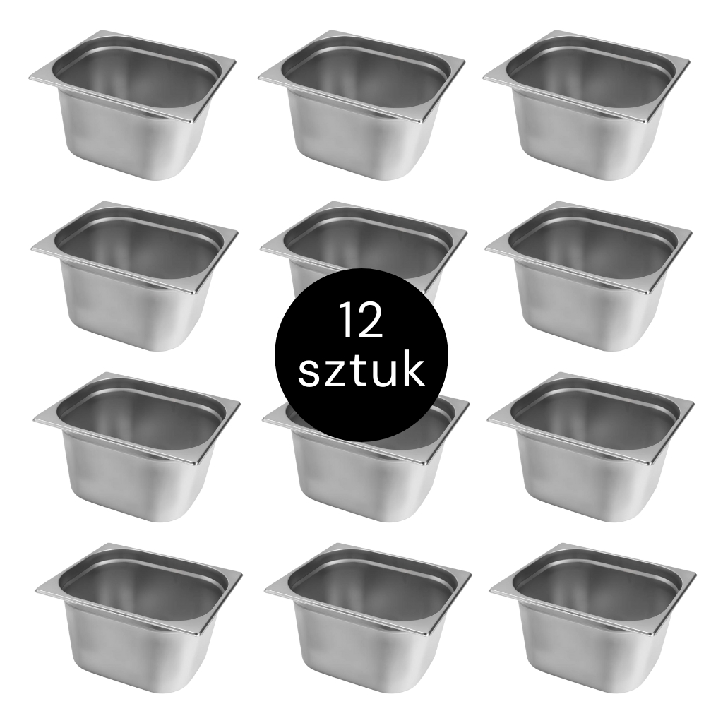 zestaw pojemników GN, pojemnik gastronomiczny stal nierdzewna, wyposażenie kuchni gastronomicznej, pojemniki do cateringu, pojemnik gastronomiczny nierdzewny