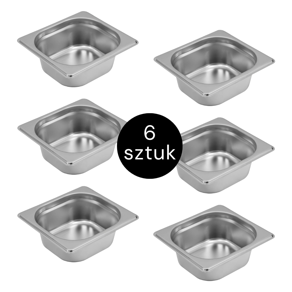 zestaw pojemników GN, pojemnik gastronomiczny stal nierdzewna, wyposażenie kuchni gastronomicznej, pojemniki do cateringu, pojemnik gastronomiczny nierdzewny