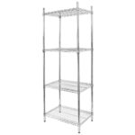 Zdjęcie produktu: Regał gastronomiczny druciany chromowany Mega-M 4-półkowy 60x45x180 cm