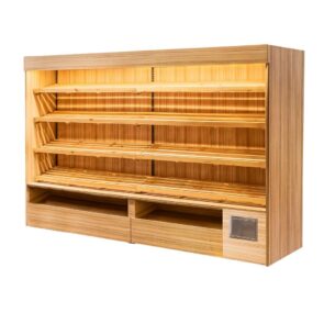 Zdjęcie produktu: Regał na pieczywo otwarty oświetlenie LED Mega-M H-193 cm L-257 cm G-62 cm Coco Bolo