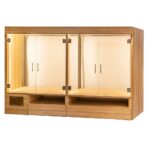 Zdjęcie produktu: Regał na pieczywo przeszklony oświetlenie LED Mega-M H-193 cm L-257 cm G-62 cm Coco Bolo