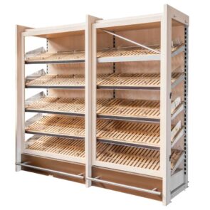 Zdjęcie produktu: Regał na pieczywo otwarty H-212 cm L-230 cm G-65 cm dąb mleczny 8622