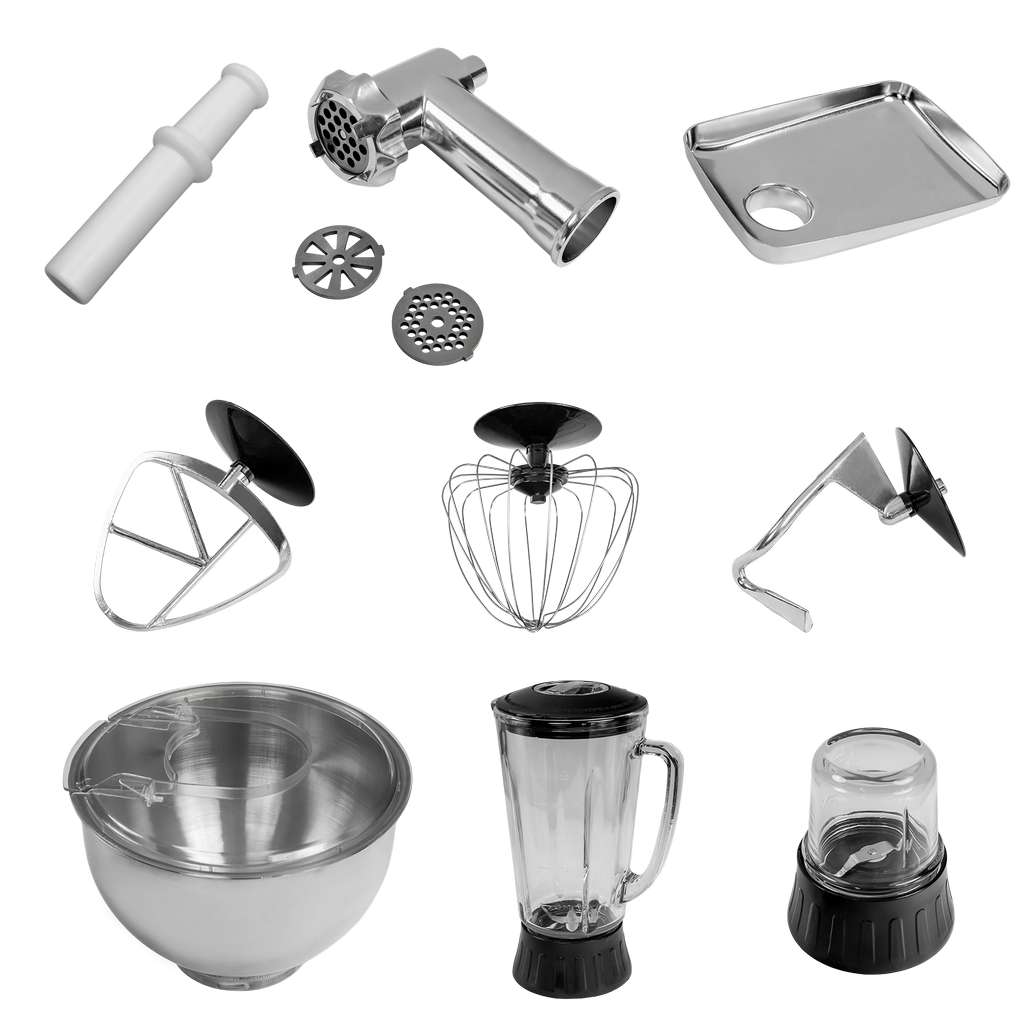 mikser planetarny, robot planetarny, mikser wielofunkcyjny, mikser planetarny gastronomiczny, robot kuchenny z blenderem i wilkiem, mikser do ciasta i mięsa, mikser profesjonalny