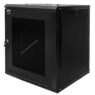 Szafa Rack 19 15U serwerowa na elektronikę NETBERG wisząca 60x60x75cm czarna z drzwiami perforowanymi