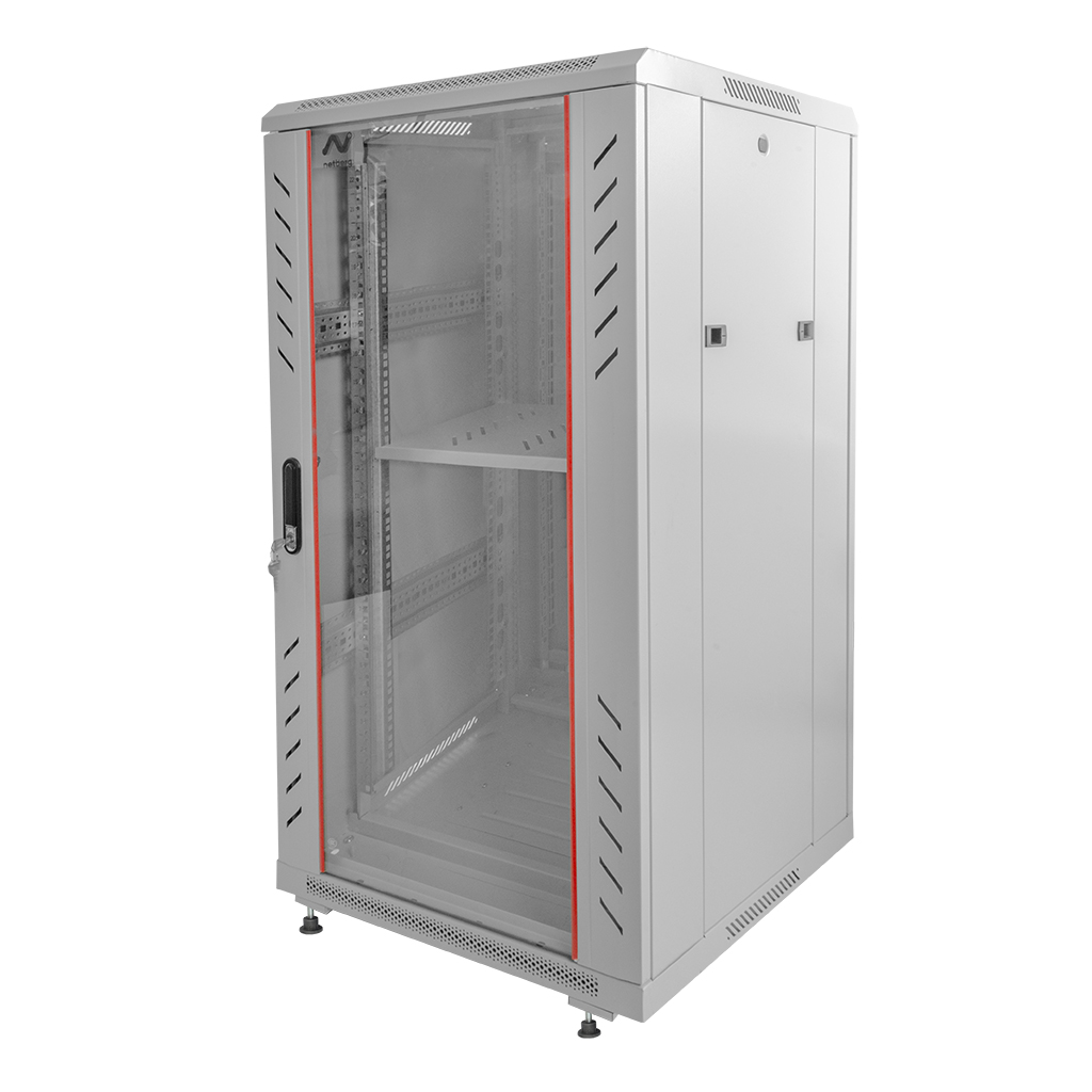 Szafa Rack 19 22U serwerowa na elektronikę NETBERG stojąca 60x60x116.5 cm szara