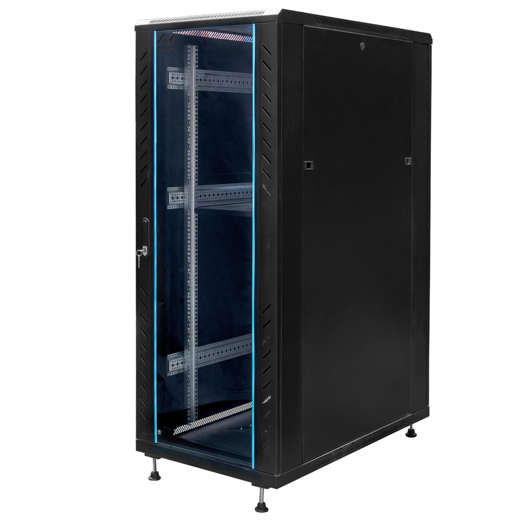 Szafa Rack 19 32U serwerowa na elektronikę NETBERG stojąca 60x100x156.5cm czarna