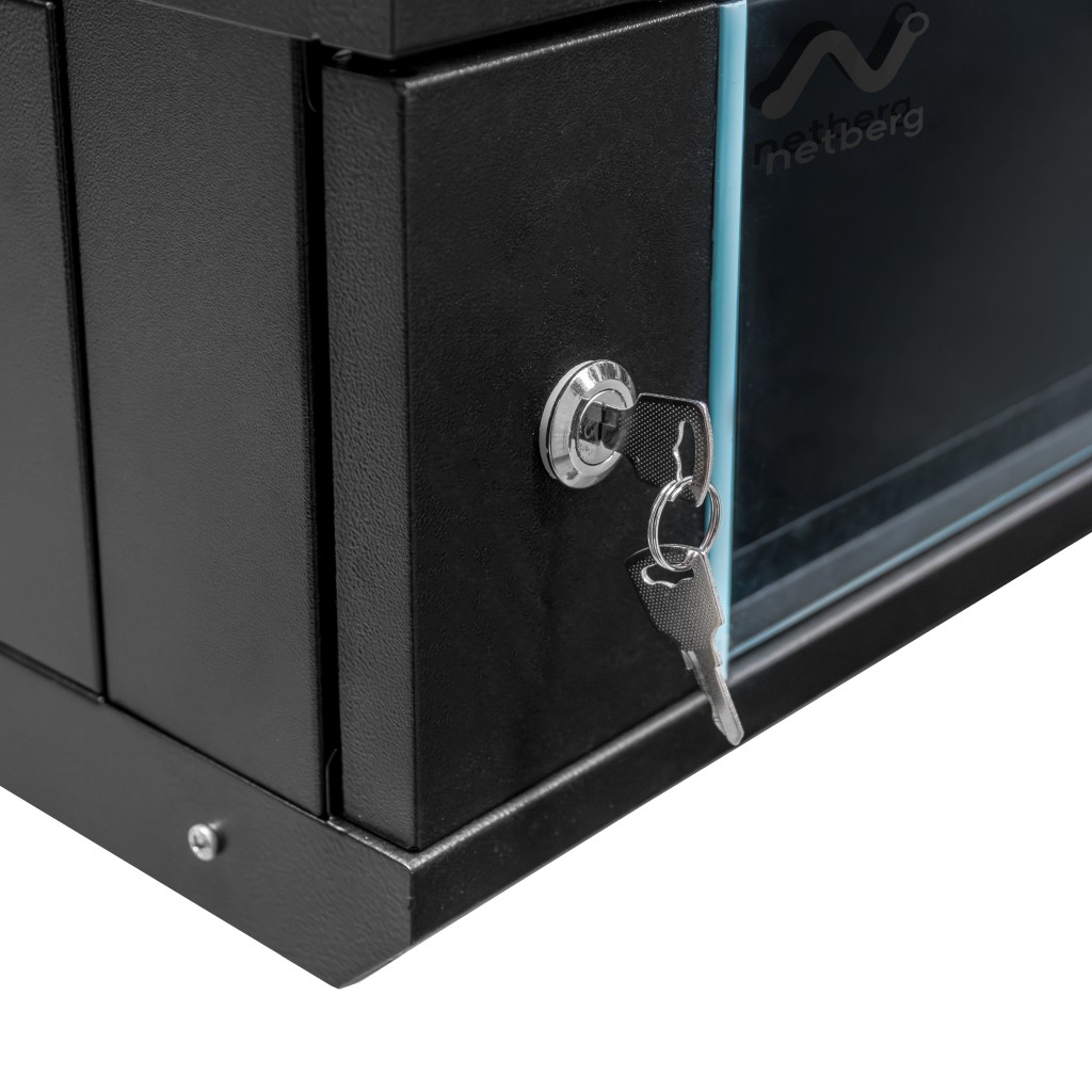 szafa rackowa na elektronikę, szafa serwerowa NETBERG 19" 6U czarna