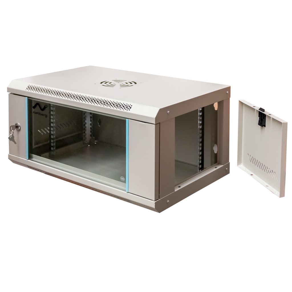 szafa rack na elektronikę, szafa serwerowa NETBERG, szafa rack 19" 6U