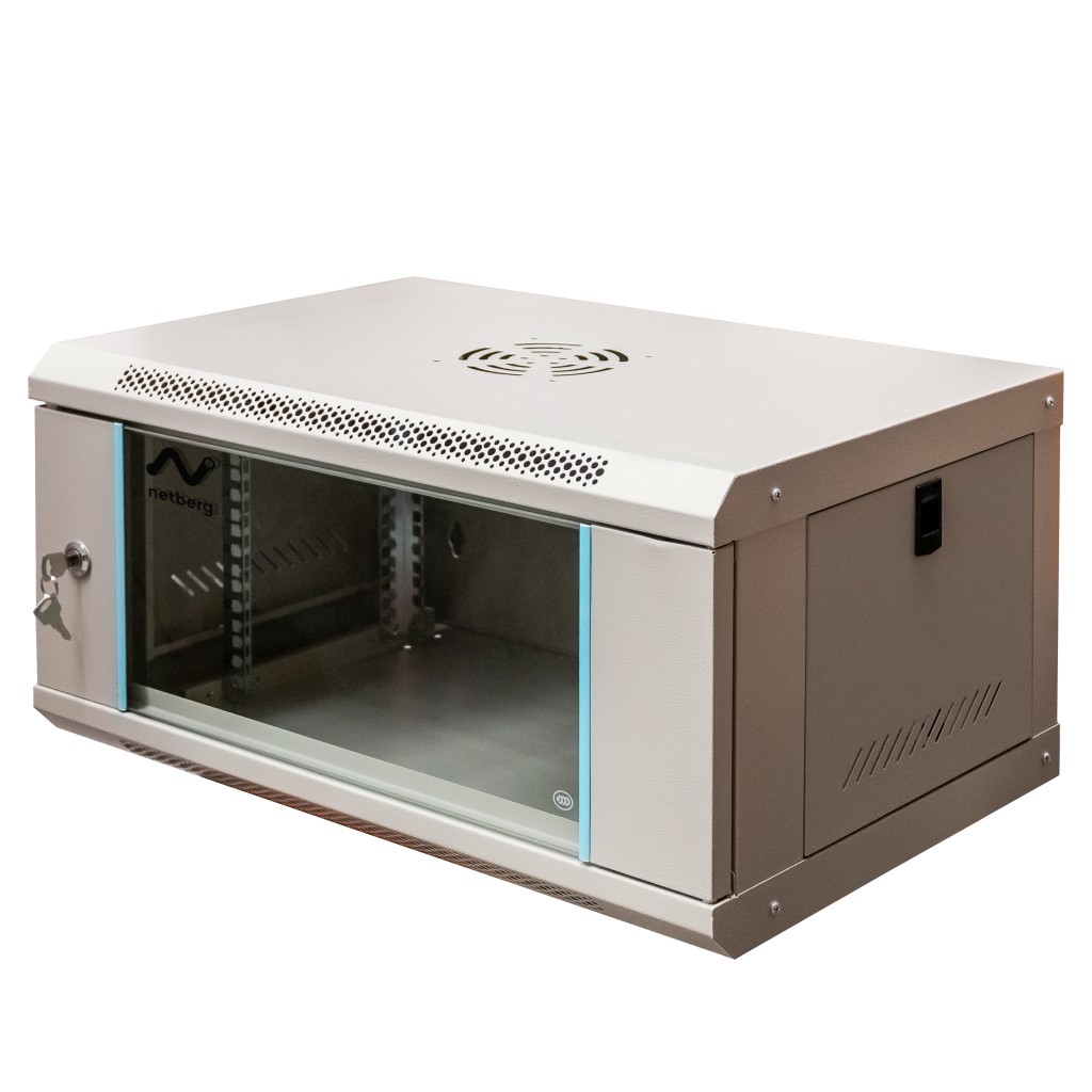 szafa rack na elektronikę, szafa serwerowa NETBERG, szafa rack 19" 6U