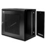 Szafa Rack 19 12U serwerowa na elektronikę NETBERG wisząca 60x40x60cm czarna z drzwiami perforowanymi