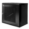 Szafa Rack 19 12U serwerowa na elektronikę NETBERG wisząca 60x40x60cm czarna z drzwiami perforowanymi
