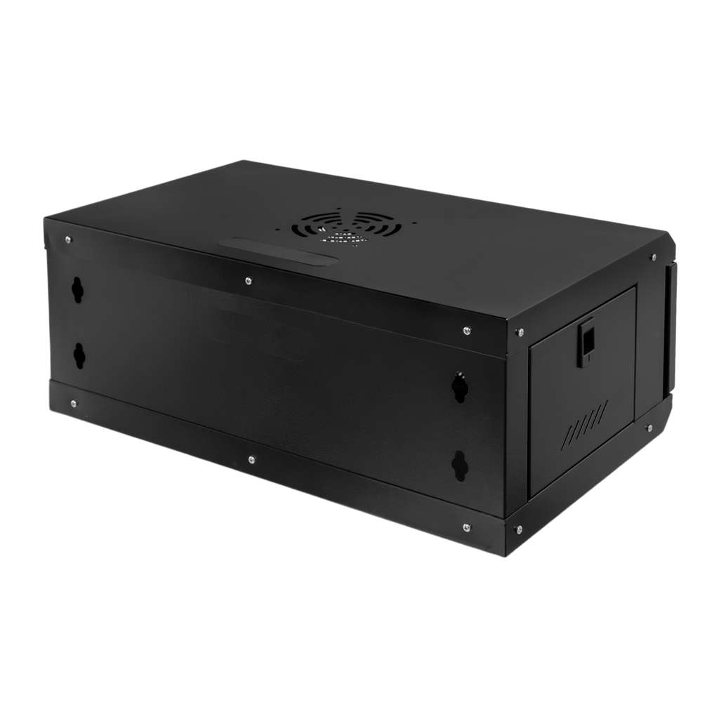 Szafa Rack 19 4U serwerowa na elektronikę NETBERG wisząca 60x35x24cm czarna z drzwiami perforowanymi