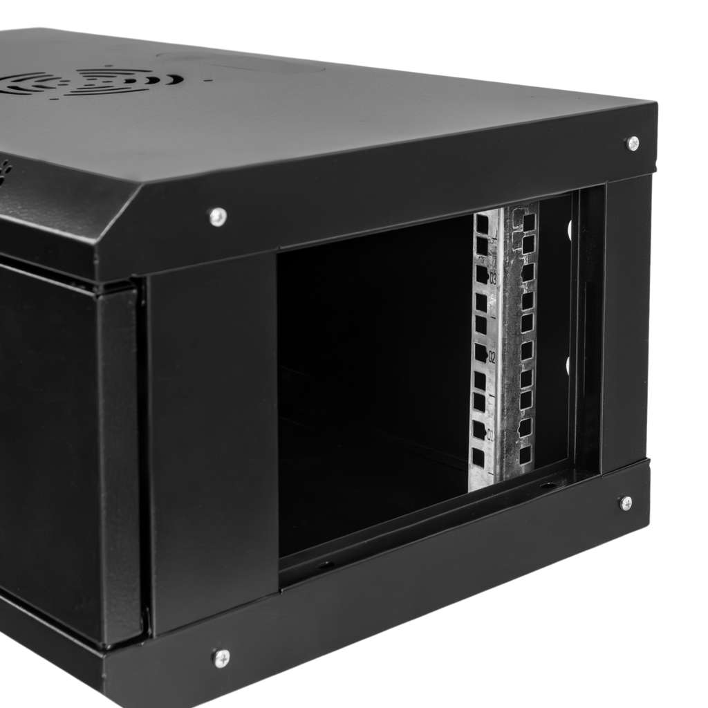 Szafa Rack 19 4U serwerowa na elektronikę NETBERG wisząca 60x35x24cm czarna z drzwiami perforowanymi