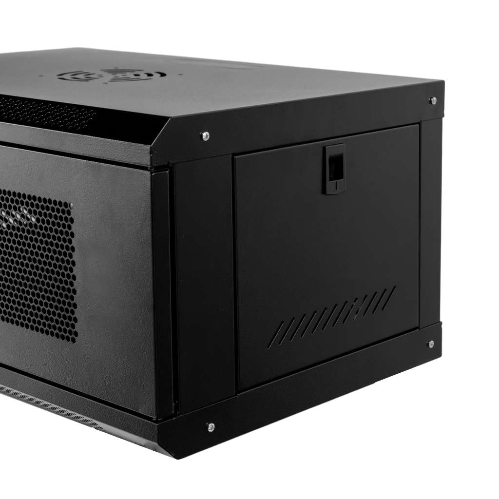 Szafa Rack 19 6U serwerowa na elektronikę NETBERG wisząca 60x40x30cm czarna z drzwiami perforowanymi