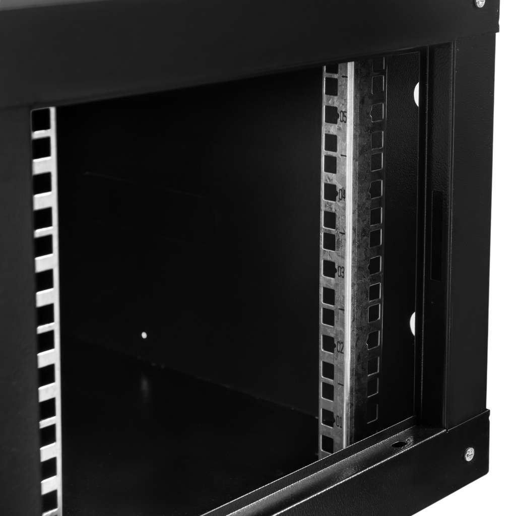 Szafa Rack 19 6U serwerowa na elektronikę NETBERG wisząca 60x40x30cm czarna z drzwiami perforowanymi